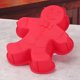 thumbnail image 1 of Molde navideño de silicona for pastel de jengibre (para hombres): rojo, fácil de liberar y duradero, elementos esenciales for hornear durante las festividades, 1 of 4