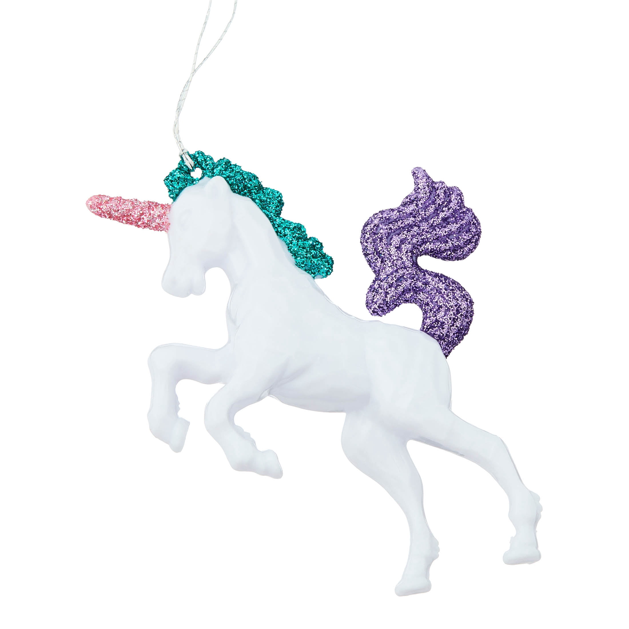 3-Count Multicolor Unicorn Mini Christmas Ornaments, 3.3", by Holiday Time