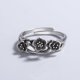 thumbnail image 5 of Anillo retro punk con forma de estrella y flor de serpiente antigua, personalidad de alto sentido, anillo de plata tailandesa para mujeres, 5 of 6