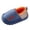 Blue, variant on NOEGOEU Toddler Boys Girls Slippers Kids Fleece Lined House Slippers Warm Non Slip Indoor Shoes (Blue,2.5)