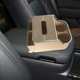 thumbnail image 6 of Car Armrest Storage Box Console Armrest Organizer Car Stowing Tidying Automotive Accessories Tissue Box Cup Holder for Suvs Cars Beige, 6 of 8