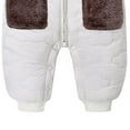thumbnail image 7 of CAICJ98 Outerwear Romper Coat Warm Infant Baby Jacket Snowsuit Boys Girls Hooded Jumpsuit Toddler Winter Coat Boy Girl (White,10-18 Months), 7 of 7