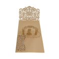 thumbnail image 1 of Tarjeta de invitaciones de boda de corte láser europeo, suministros de recuerdo de fiesta de boda, 3D, triple pliegue, 25/50 piezas, 1 of 4