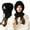 Black, variant on 3-in-1 Winter Balaclava for Women, Women's Outdoors Windproof Scarf Hat, Warm Neck Knitted Hat Sets Tan
