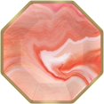 thumbnail image 1 of Pantone Living Coral Theme Party 7" Octagonal Plates MARBLE, 1 of 1