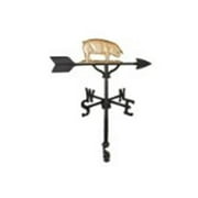 Montague Metal Products WV-278-GB 200 Series 32 In. Gold Pig Weathervane
