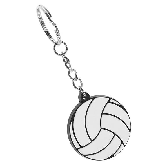 Raindrops Sports Key Chains 1Pcs Multi Color Volleyball Keychain for Backpacks and Athletic Training