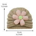 thumbnail image 3 of Zhaomeidaxi Flower Soft Toddler Winter Hat Woolen Yarn Knitted  Warm Kids Winter Hat for Baby Girls Boys Daily Wear, 3 of 4