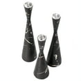 thumbnail image 5 of Marble Resin Candle Holders - Set of 3 Exquisite Decorative Taper Candlesticks for Home Decor, Elegant Dining Table Centerpieces, Stylish Interior Accents, and Exclusive Event Illumination, Gray, 5 of 11
