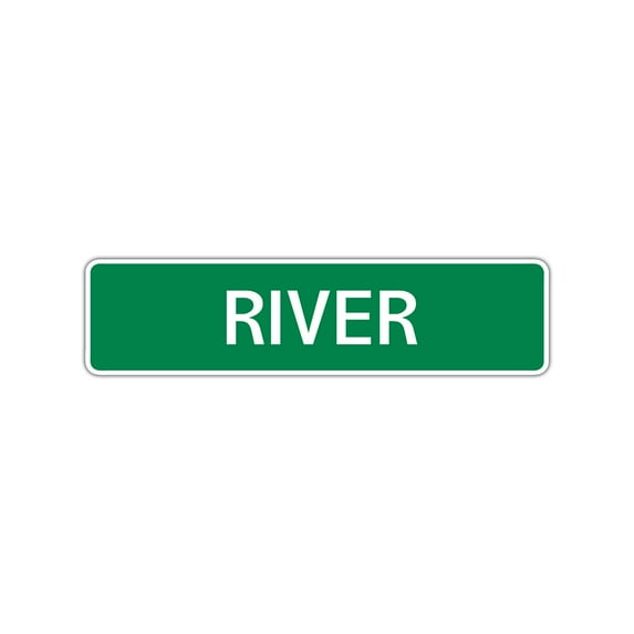 River Boys Letter Printed Label Indoor Outdoor Wall Plaque Decoration Children Name Aluminum Metal Sign 4"x18"