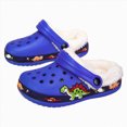 thumbnail image 5 of Cdudpw Kids Slippers for Boys and Girls – Cozy Slip-On Shoes with Faux Lining, Cushioned Memory Foam Comfort(W243-Dark Blue), 5 of 7