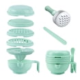 thumbnail image 1 of DPTALR Manual Food Processor Puree Stick Tool Set Food Grinding Bowl, 1 of 1