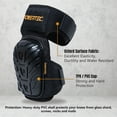thumbnail image 5 of POWERTEC Safety Goggles Over Glasses & Knee Pads, Scratch Proof UV Protection Anti-fog & Knee Pads w/Thigh Straps Shell Soft Foam & Thick Gel Cushion, Woodworking, Construction, Flooring (72227N), 5 of 11