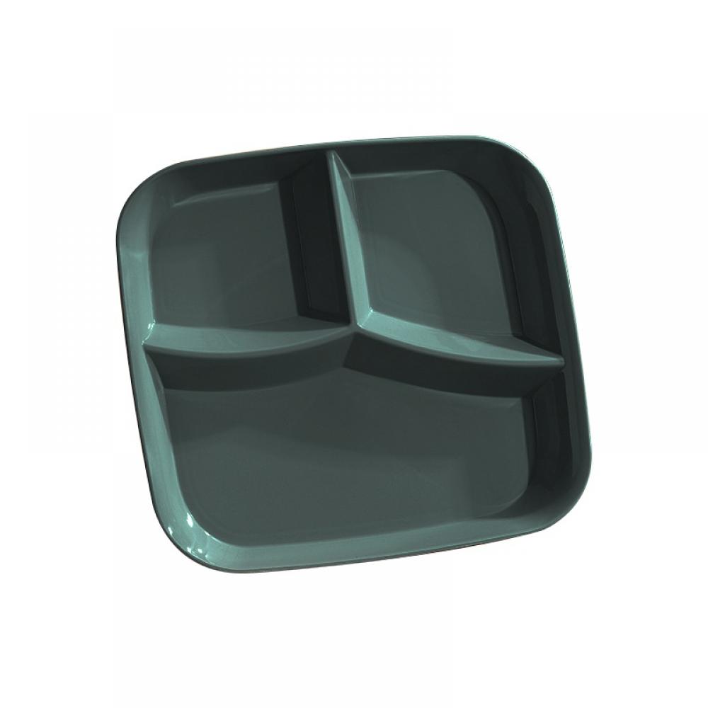Deals Divided Plate for Adult,1 Pack 3 Compartments Square Portion