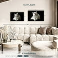 thumbnail image 4 of Elephant Stock White Persian Cat Wall Art - Horizontal Canvas Wall Art - Living Room Wall Decor - Animal Canvas - Black And Gray Decor - 36" x 24", 4 of 8