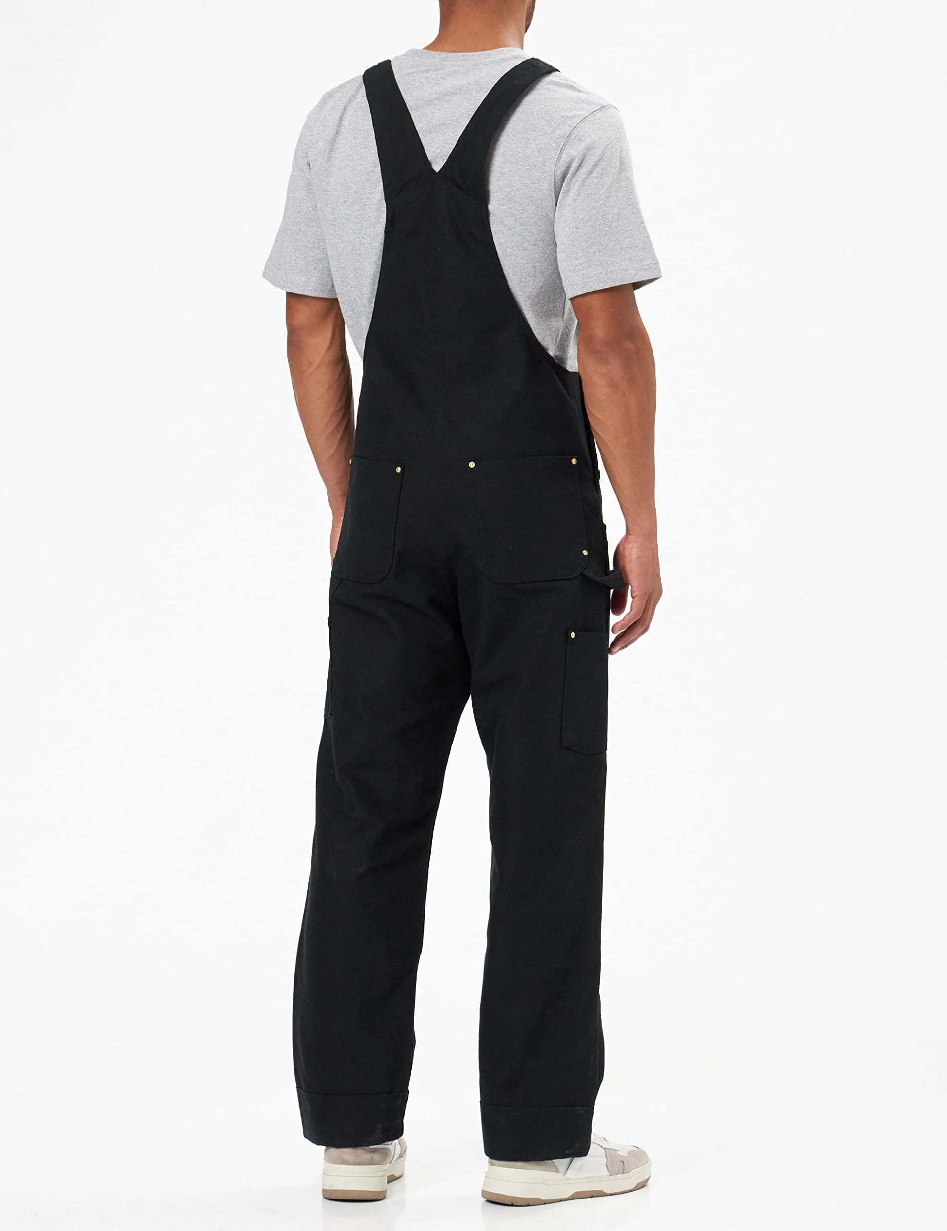 Carhartt Men s Loose Fit Firm Duck Insulated Work Bib Overalls Brown S REG US Walmart