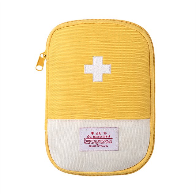 Sac de Premiers Soins, Pochette de Premiers Soins Vide, Mini Sac Médical Portable, Sac de Rangement Multifonction pour Médicaments d'Urgence pour Camping Randonnée Voyage Urgence en Plein Air
