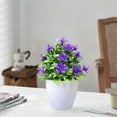 thumbnail image 5 of Artificial Pot Flowers under $5! kkbbma Artificial Pot Flowers Small Fake Plants with Pot Mini Potted Plants for House Office Tabletop Decoration, 5 of 6
