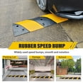 thumbnail image 6 of Yeshouse 2 Pack Heavy Duty Rubber Speed Bumps for Road - 6Ft 2-Channel Modular Driveway Humps with 8 Bolt Spikes for Asphalt/Concrete/Driveway/Gravel, 25,000LB Capacity, 6 of 8