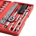 thumbnail image 3 of 46-In-1 Multi-Function Tools Kit - Stainless Steel Socket Set With Screwdriver Bits | Ratchet Wrench - Perfect For Home Maintenance, Auto, Bicycle Repair & More | Multi Extension Bars, 3 of 5
