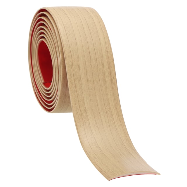 Tira de transición de piso autoadhesiva Uxcell 6.6 ft x 2" divisor de vinilo roble