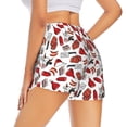 thumbnail image 3 of Fotbe Red Food Womens High Waist Running Shorts Athletic Workout Quick Dry Shorts for Women with Pockets Gym Yoga Summer Shorts-Medium, 3 of 9