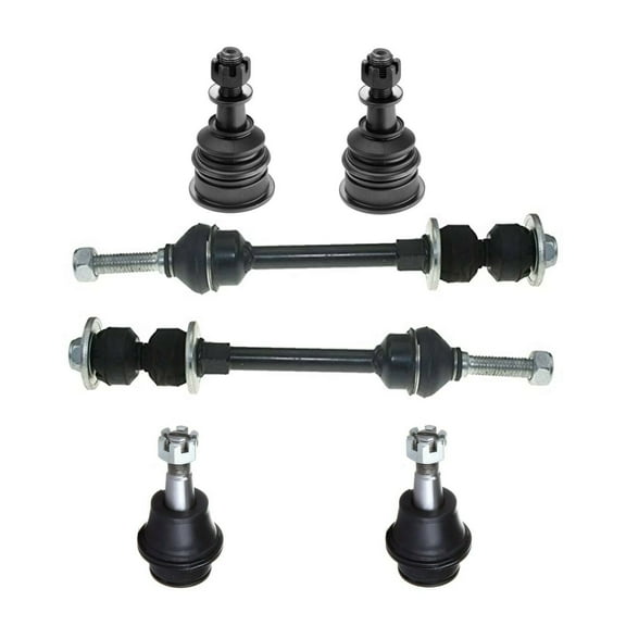 6 Pc Upper Lower Ball Joints & Sway Bars Suspension Kit Fits select: 2006-2007 DODGE RAM 1500
