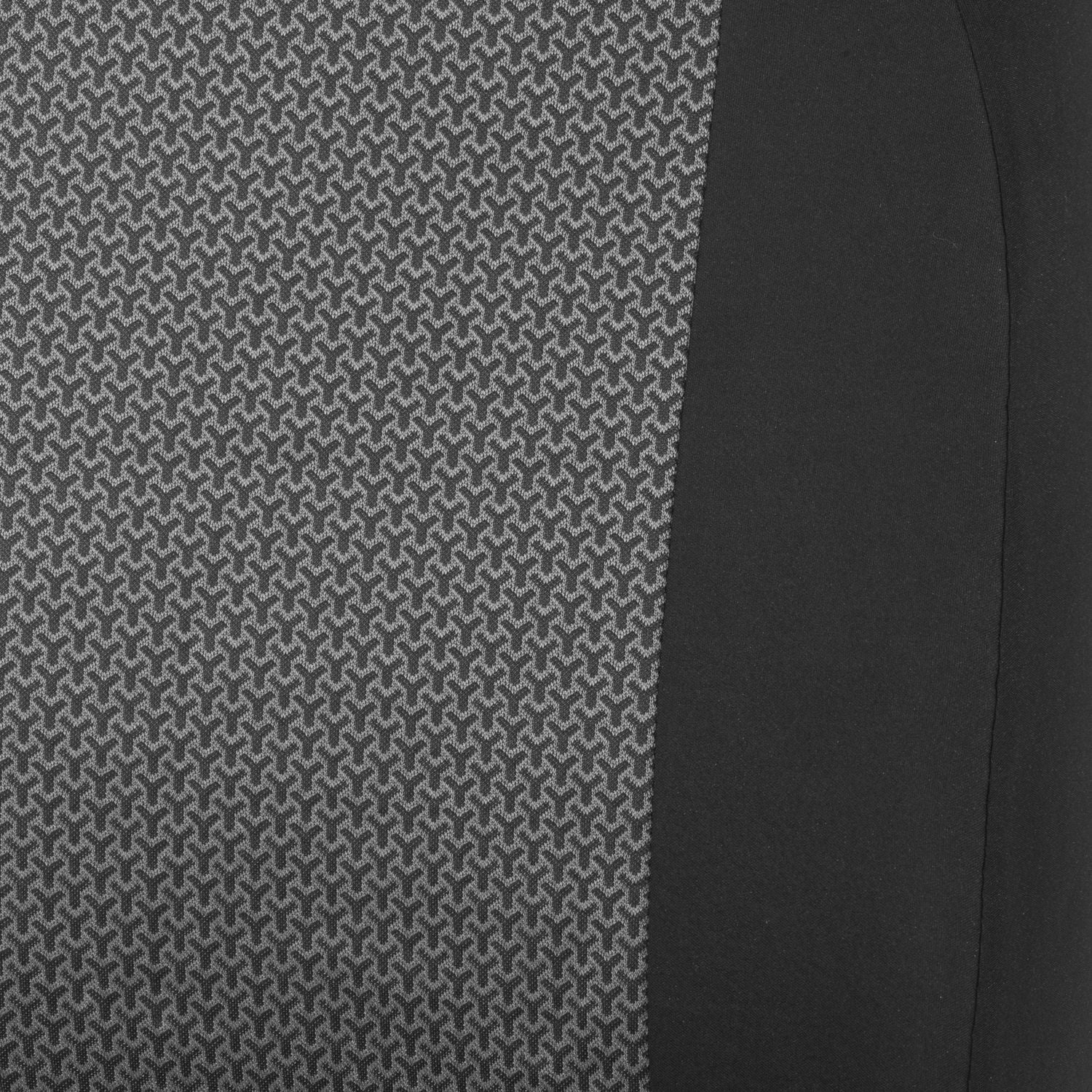 Auto Drive 1-Piece Atlanta Front Car Seat Cover Black/Grey