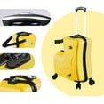 thumbnail image 4 of PWTOOL Anti-Scratch Ride-On Luggage for 3-9 Years Old Kids, 24 Inch Aluminum Frame Suitcase with TSA Lock Safety Belt & Rear Wheel Brake, 4 of 9