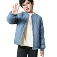 thumbnail image 2 of KAUOD Kids Lightweight Puffer Jackets Button Open Front Quilted Windproof Coats Boys Girls Long Sleeve Winter Outwear, 2 of 6