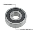 thumbnail image 3 of Uxcell Deep Groove Ball Bearings Metric Double Seal Chrome Steel ABEC1 Z2 17mmx47mmx14mm, 3 of 5