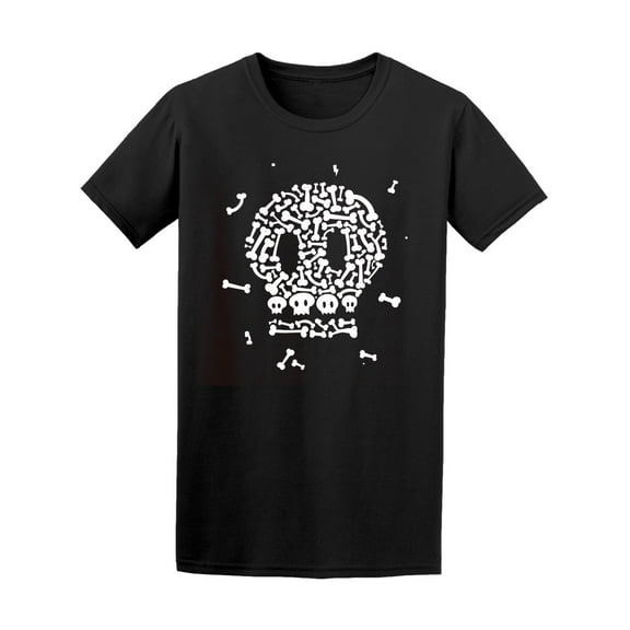 Skeleton And Bones Design Tee Men's -Image by Shutterstock