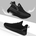 thumbnail image 4 of Zapatillas Feethit para mujer, tenis y correr, zapatillas ligeras e informales para viajes, gimnasio, trabajo, camarera, enfermera, todas negras, 4 of 6
