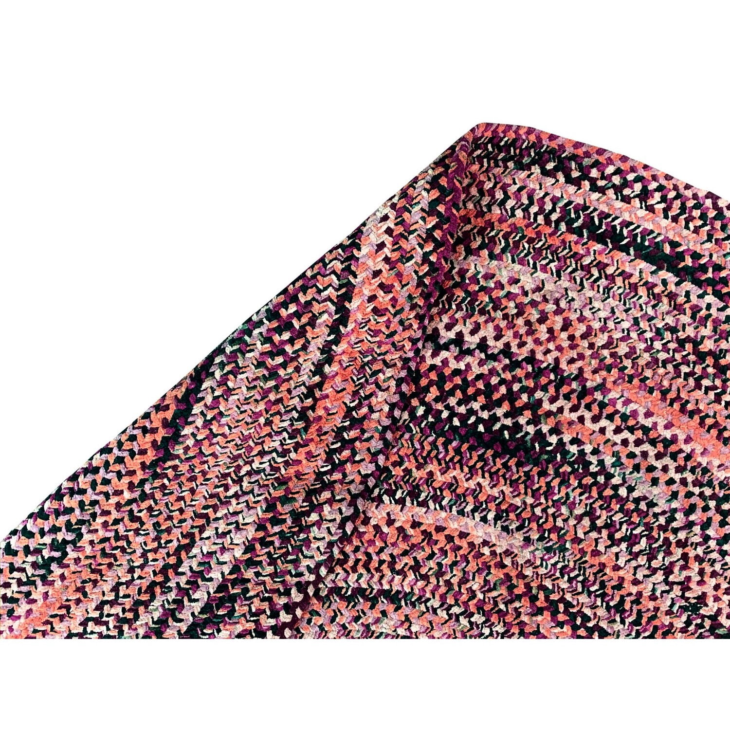 Better Trends Braided Runner Rug 24"x 72" 100% Cotton Rug for Indoor Use, Area Rug for Bedroom Ombre Chenille Collection - (Burgundy)