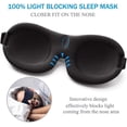 thumbnail image 3 of Paquete de 3 antifaces para dormir, antifaz 3D contorneado mejorado con oscurecimiento total y correa ajustable, antifaz cómodo y suave para hombres y mujeres, ideal para viajes o siestas., 3 of 7