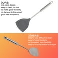thumbnail image 6 of Kitchen Cooking Silicone Turner Spatula Heat Resistant Scraper Mixing Cooking Utensils Gray, 6 of 7