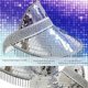 thumbnail image 3 of Sombrero de visera de bola de discoteca para mujeres y hombres, gorra de visera con espejo brillante, sombrero de cubo de discoteca, con flecos de diamante, 3 of 5