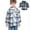 Blue, variant on Boys Shirt Jacket Coat Christmas Gift Kids Fall Color Block Plaid Flannel Shacket Jacket Boys Girls Button Down Shirt Coat Tops Baby Casual Long Sleeve T-Shirt Tops Save Big