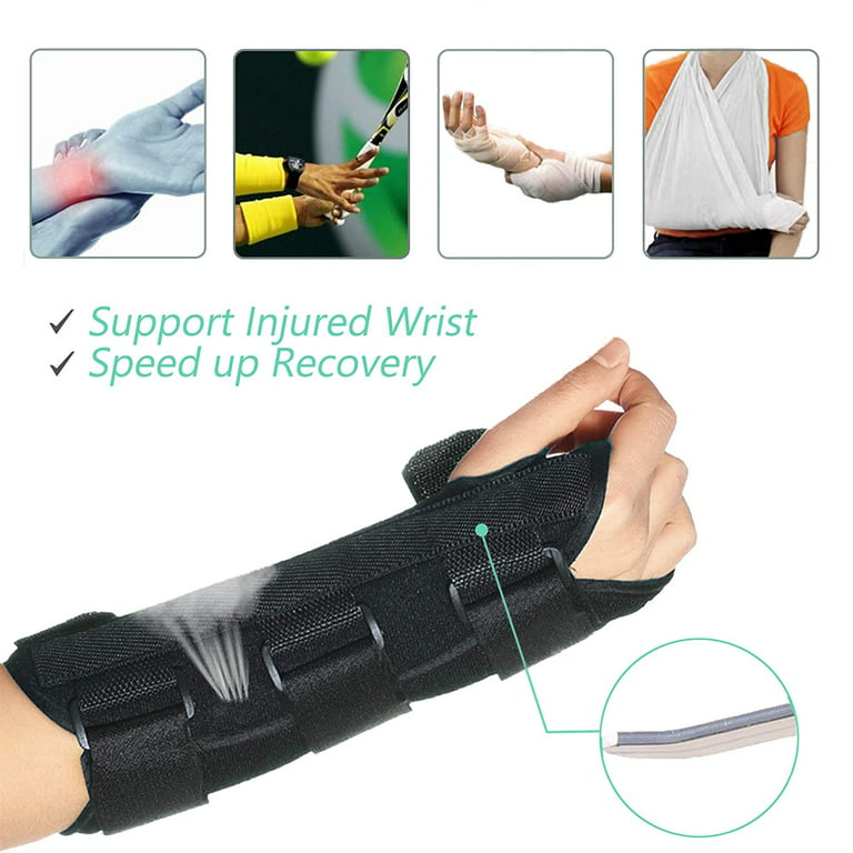 Langtuo Carpal Tunnel Wrist Brace Metal Splint Stabilizer Helps Relieve  Adjustable Arm Compression Hand Support for Injuries, Wrist Pain, Sprain