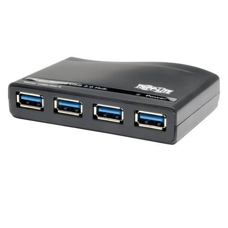 Tripp Lite 4-Port USB-A 3.0 SuperSpeed Hub  5 Gbps Transfer Speed USB Type-A (U360-004-R) Black Tripp Lite 4-Port USB 3.0 SuperSpeed Hub (U360-004-R)