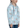 thumbnail image 3 of Lsque Easter Rabbit Patten Youth Hoodie Sweatshirt Pullover with Kangaroo Pocket Boys and Girls Hoodie Warm Hoodie for Kids-Large, 3 of 6