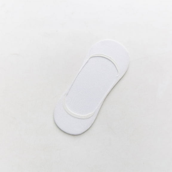 Zhuge 10 pairs of Women’s No Show Anti-Slip Ankle Socks, Invisible Liner Style for Casual & Formal Wear, Ultra-Soft Stretch Fabric，White