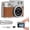 Brown, variant on Mini Digital Camera for Students: 1080P FHD Recording with 0.96" IPS Screen, H.264 Compression, and AVI Format - Ideal for Travel, Study, and Concerts - Suitable for Photography Enthusiasts