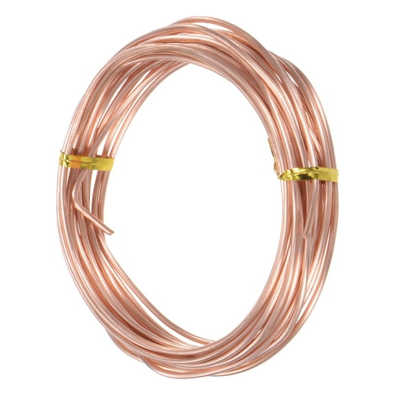 99.9% Soft Copper Wire, 12 Gauge 16FT Pure Copper Wire Craft Wire for DIY [2mm, 5M]