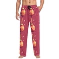thumbnail image 2 of Christmas Ball Bell Mens Pajama Pants Cotton Elastic Waistband Lounge Sleep Pajama Bottoms Pj with Pocket, 2 of 7