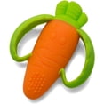 thumbnail image 1 of Anillo de dentición de zanahoria, naranja/verde., 1 of 5