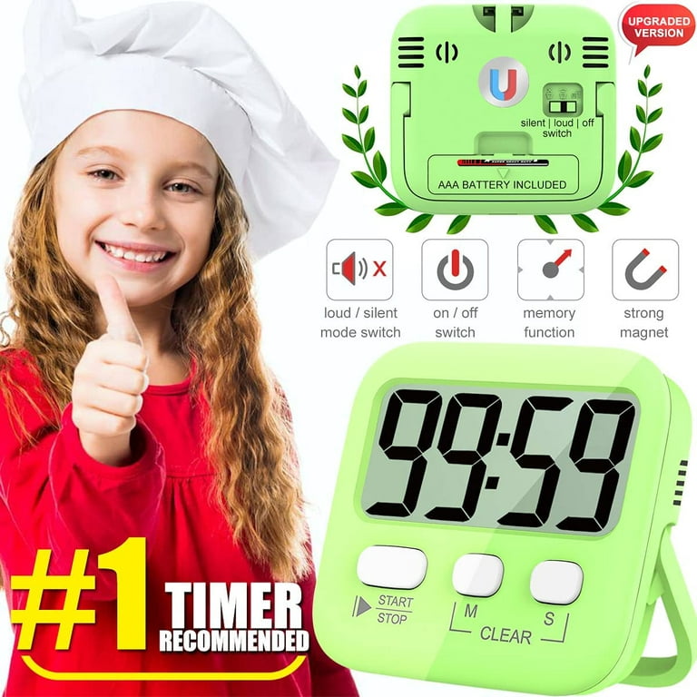 Vocoo Digital Classroom Timer with 7.8inch Extra Large Display for Teacher Kids, Magnetic Countdown Count Up Timer for Cooking, Classroom, Home Gym