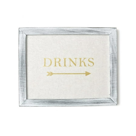 Gartner Studios Sign Drinks 1ct - Directional sign for your guests