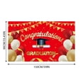 thumbnail image 4 of Creatine Graduation Season Banner With Golden And Graduation Caps Border Graduation Party Hanging And Banners, 4 of 8