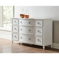 thumbnail image 4 of Beaumont Lane Curved Front Nine Drawer Wood Dresser in White, 4 of 5